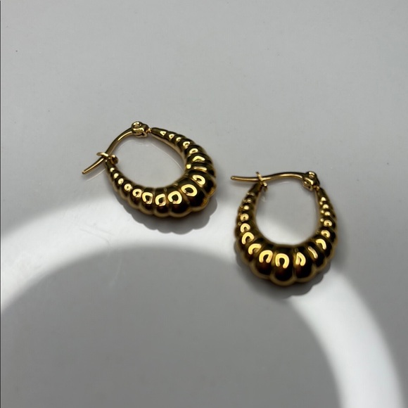 Jewelry - Elegant Gold Hoop Earrings
